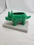Garden Dinosaur Ceramic Green Decor Figure Horizon Group Usa 9" Length 5" Tall. Fixed Price $11.42.