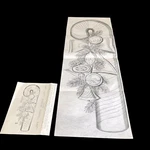 Tri Chem 8332 Candy Cane Liquid Embroidery Picture W Instructions 37.5X13 Vtg. Fixed Price $68.21.