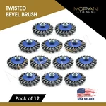 12-PCS Wheel Wire Brush 4-INCH (4" Twisted/knotted) 5/8"-11 Unc Angle Grinder. Fixed Price $38.25.
