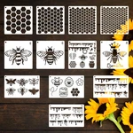 12PCS Bee Stencils For Painting, Art Honeycomb Crafts Reusable, Text. Fixed Price $15.64.