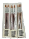 Vintage Loew Cornell 4000 Round 8 Paint Brushes Lot 9 Taklon Sealed. Fixed Price $15.99.