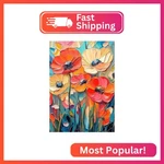 Lxmsja Abstract Poppies Diamond Art Kits For Adults, Flower Scenery Diy Full Dri. Fixed Price $11.46.