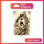 Domrom Diamond Painting For Adults, Bird And House Art Kits, 5D. Fixed Price $8.60.