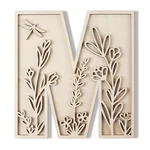 Layered 12 Inch Large Wooden Letters For Wall Decor, Flowered Paintable Woode.... Fixed Price $27.15.