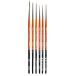 Kingart Radiant 6350 Series, Taklon Liner Set Pc.,artists Brushes. Fixed Price $30.63.