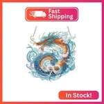 Domrom Dragon Diamond Art Hanging Kit For Adult, Special Shaped Rhinestone, 5D. Fixed Price $10.78.