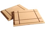 Two (2) Grooved Wood Art Boards 6" X 8" Paint, Lacquer, Decoupage, Photos. Fixed Price $16.95.