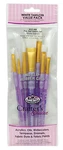 Royal Crafters Choice White Taklon Artist Brush Sets (filbert,round,shader Etc). Fixed Price $11.49.