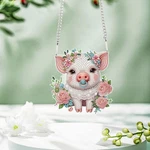 Tontut Diamond Art Painting Kits Hanging Decoration, 5D Flower Pig Ar.... Fixed Price $17.21.
