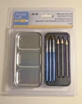 Artist's Loft Watercolor Natural Hair Tin Set 7 Pc New BRUSHES/3 Pencils. Fixed Price $5.25.