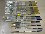 Royal Collection (18) Soft Grip Flat Artist Paint Brushes, New, Sizes. Fixed Price $75.00.