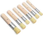 6PC Wooden Stencil Brush Set Natural Bristle Paint For Acrylic Oil Diy Art. Fixed Price $10.55.