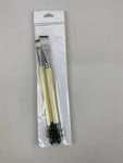 Donna Dewberry Plaid Folkart One Stroke 3 Piece Paint Brush Set 1854 Gold Nylon. Fixed Price $11.99.