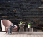 3D Black Bricks ZHUA63657 Wallpaper Murals Removable Self-adhesive Amy. Fixed Price $214.22.