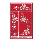 Armour Reusable Over Glass Etching Stencil - Ono Roses. Fixed Price $10.85.