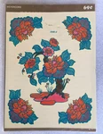 Nos 1970 Meyercord Bonsai Tree Color Water Decal Flowers Red Pink Dahlia. Fixed Price $7.04.