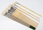 New Lot 11X Signet By Robert Simmons 6/8 Series 41F & 40F Flat Paint Brushes Nyc. Fixed Price $179.00.