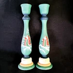 2X Darice Wooden Candlestick 9-INCH Unfinished Christmas Art For You To Repaint. Fixed Price $19.82.