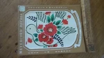Vintage Meyercord Decal For Home #x 109-A, Bird, Red Flower. Fixed Price $5.00.