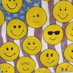 Smile Faces Emoji Artwork Original Painting Acrylic / Oil Pop Maximalist. Fixed Price $24.99.