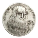 Da Vinci Silver Coin Antique Lady Vintage Italy Painter Art Work Old Man Usa. Fixed Price $20.17.