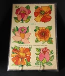 Vintage Meyercord Decals Assorted Flowers # 1540-A 1976. Fixed Price $13.95.