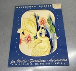 Meyercord Company Swans Decal For Home Decorating Vintage. Fixed Price $7.95.
