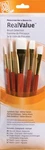 Synthetic White Taklon Real Value Brush SET-5/PKG P9151. Fixed Price $22.55.