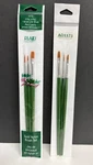 2 Donna Dewberry Plaid Folkart One Stroke Paint Brush Set 1173 Gold Nylon New. Fixed Price $8.99.