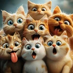 Maxbye Cat Diamonds Painting Kits For Adults, 5D Cute 30 40 Cm, WX11477. Fixed Price $10.82.