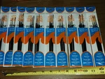 Plaid Painters Select Round Sizes 1, 3, 5 Soft Brushes- 10 PACKS--A-13. Fixed Price $22.05.