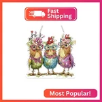 Bowetile Hanging Diamond Art Chicken Kits For Adults, 5D Special Shape. Fixed Price $15.67.