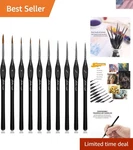 Artisan 10-PIECE Detail Brush Set For Perfecting Miniature, Figurine & Model. Fixed Price $39.99.