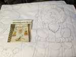 Circus Quilted Crib Tri-chem #7686-READY To PAINT/EMBROIDER-29.5X42 Inches. Fixed Price $36.19.
