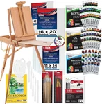 Supply 121-PIECE Custom Artist Painting Kit With Coronado Sonoma Easel,. Fixed Price $212.46.