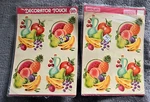 Vintage Decalart Water Applied Decals Colorful Fruit Nip X-107-A Lot Of 2. Fixed Price $16.50.