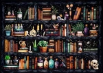 Apcufir Bookshelf Diamond Painting Kits For Adults,goth Skull G4127. Fixed Price $13.35.