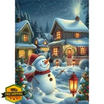 Mogtaa Snowman Diamond Art Kit 12X16IN. Fixed Price $20.00.