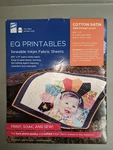 Electric Quilt Company Printables Inkjet Cotton Satin 6PC. Fixed Price $13.15.