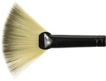 Black Silver Short Handle Brush Fan, Size 6. Fixed Price $8.10.