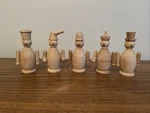 Provo Crafts Unfinished Snowman Top Hat 5 Pieces Wooden 4 Figures. Fixed Price $14.99.