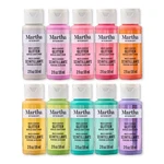 Martha Stewart Multi-surface Specialty 10 Pc Paint Set, Rainbow Sparkle. Fixed Price $28.78.