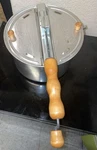 Whirley-pop 6 Qt Stovetop Popcorn Popper W/metal Gears, Wooden Handle & Crank. Fixed Price $19.95.