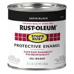 Rust-oleum Stops 7777730 Enamel Paint, Oil, Satin, Black, 0.5 Pt, Can. Fixed Price $18.75.