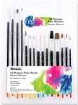 All Purpose Paint Brush Set Pack Of 15 - Bazic Crafts Art. Fixed Price $10.78.