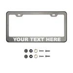 Customize Personalized Laser Engraved T304 Stainless Steel License Plate Frame. Fixed Price $32.99.