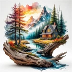 Sanjee Landscape Diamond Art Painting Kits For Adults, 5D Diy Multicolored. Fixed Price $12.99.