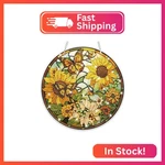 Bowetile Sunflower Diamond Art Hanging Kits For Adults, 5D Special Shape. Fixed Price $18.31.