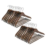 20 Quality Wooden Beautiful Sturdy Suit Coat Curved Hangers.... Fixed Price $69.99.