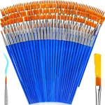 162 Pcs Paint Brushes Bulk, Round Flat Tip Acrylic Set For Kids Cl. Fixed Price $14.79.